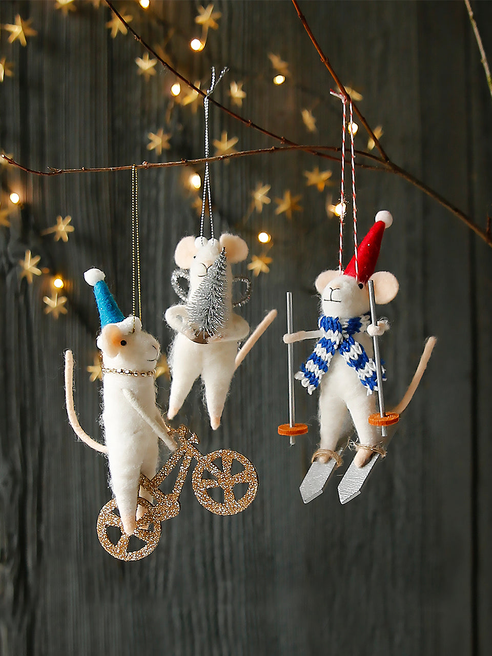 Weihnachtsmaus aus Filz